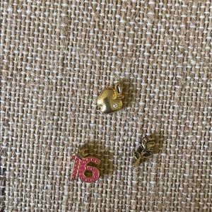 3 Origami Owl Charms